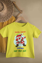 Load image into Gallery viewer, Customized Name Santa Squad Ho Ho Ho Christmas Half Sleeves T-Shirt for Boy-KidsFashionVilla
