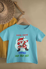 Load image into Gallery viewer, Customized Name Santa Squad Ho Ho Ho Christmas Half Sleeves T-Shirt for Boy-KidsFashionVilla
