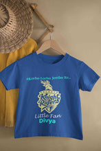 Load image into Gallery viewer, Custom Name IPL KKR Kolkata Knight Riders Korbo Lorbo Jeetbo Re Half Sleeves T-Shirt For Girls -KidsFashionVilla
