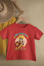 Load image into Gallery viewer, Jai Mata Di Navratri Half Sleeves T-Shirt For Girls -KidsFashionVilla

