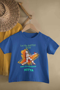 Custom Name IPL Fever Half Sleeves T-Shirt For Girls -KidsFashionVilla