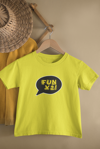 Fun X2 Twins Sisters Matching Kids Half Sleeves T-Shirts -KidsFashionVilla