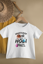 Load image into Gallery viewer, Whatsapp Chor Aur Holi Khel Family Half Sleeves T-Shirts-KidsFashionVilla
