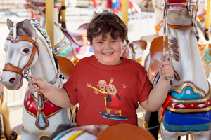 Cute Cartoon Half Sleeves T-Shirt for Boy-KidsFashionVilla
