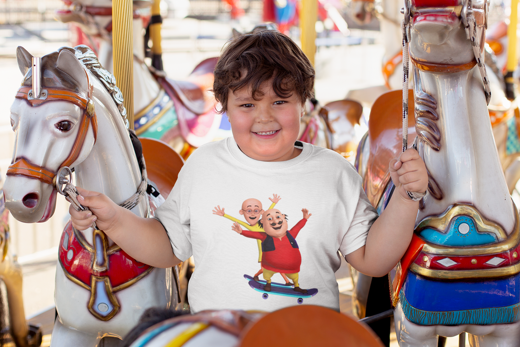 Cute Cartoon Half Sleeves T-Shirt for Boy-KidsFashionVilla