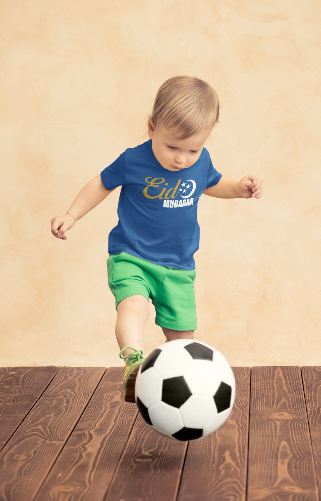 Eid Mubarak Half Sleeves T-Shirt for Boy-KidsFashionVilla