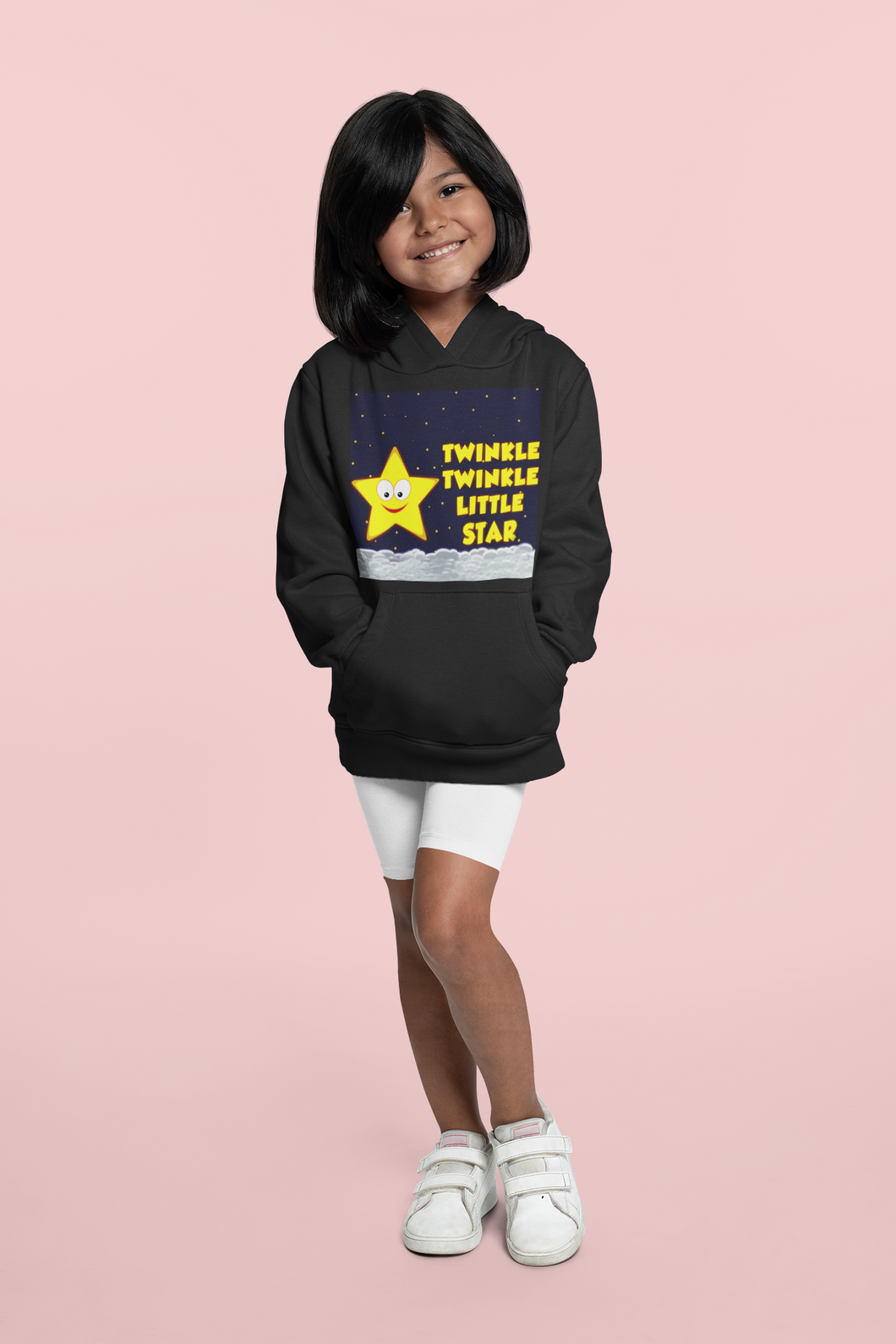 Twinkle Twinkle Little Star Poem Girl Hoodies-KidsFashionVilla