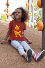Load image into Gallery viewer, Cute Cartoon Half Sleeves T-Shirt For Girls -KidsFashionVilla
