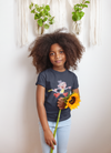 Cute Cartoon Half Sleeves T-Shirt For Girls -KidsFashionVilla
