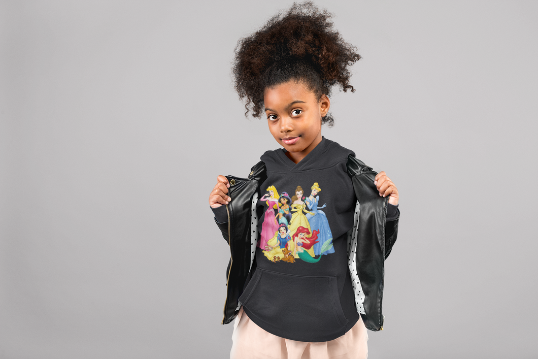 Cute Princess Girl Hoodies-KidsFashionVilla
