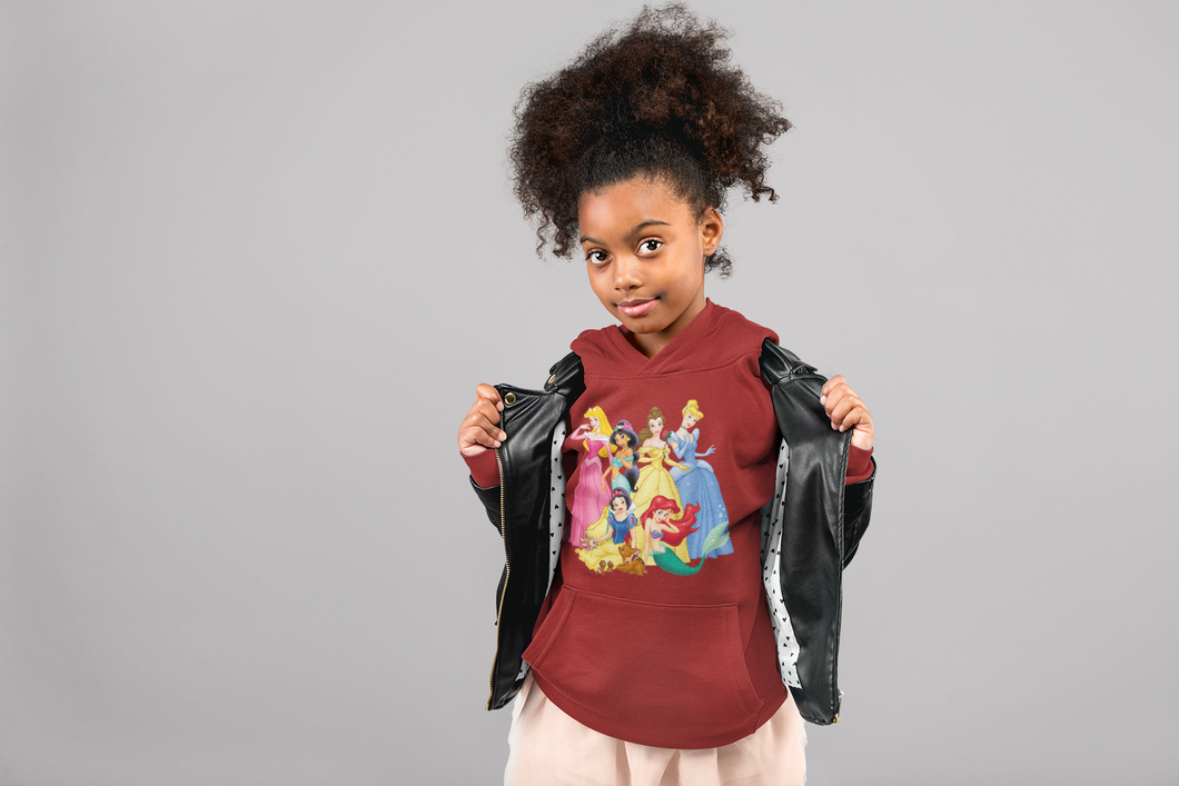 Cute Princess Girl Hoodies-KidsFashionVilla