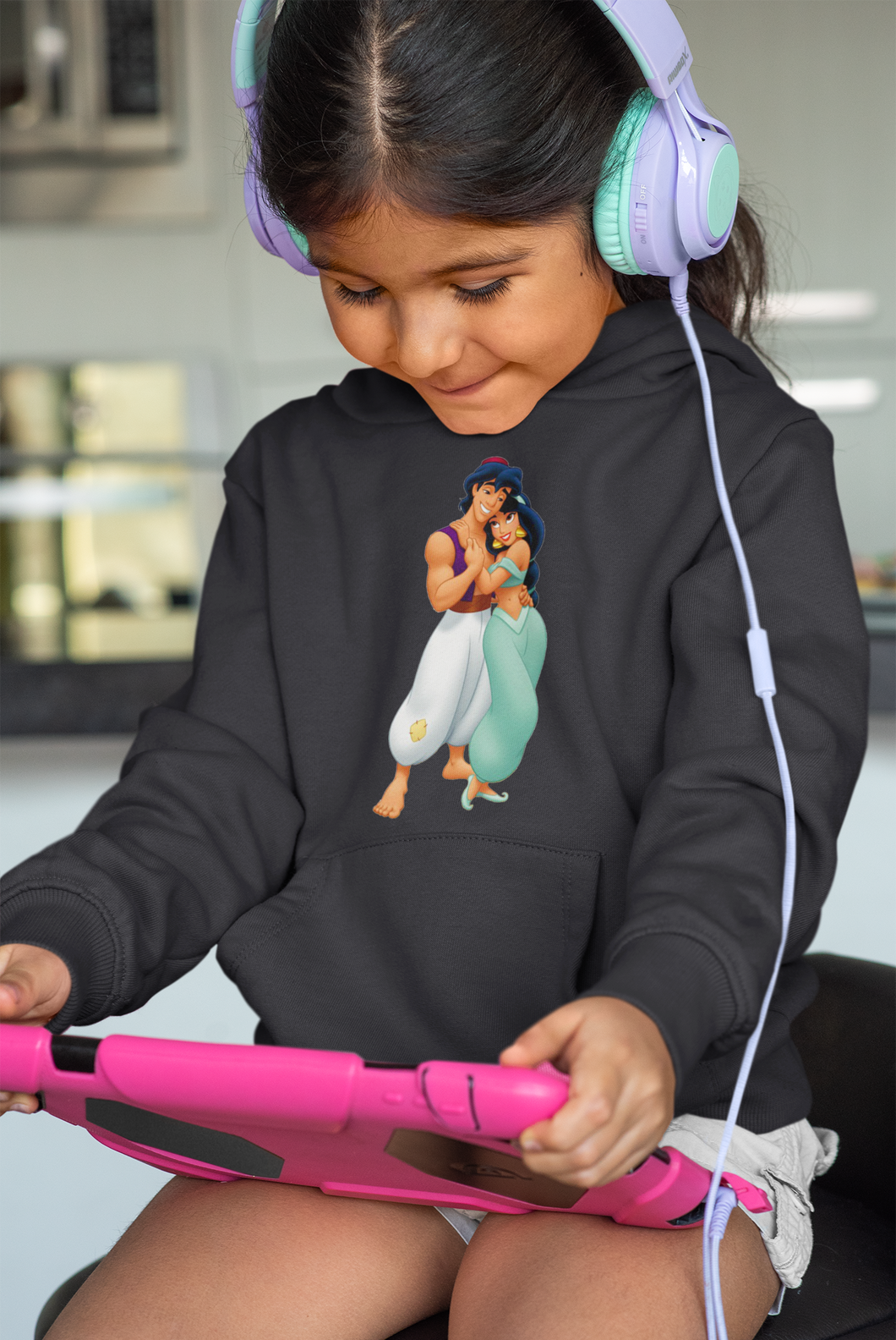 Cute Cartoon Girl Hoodies-KidsFashionVilla