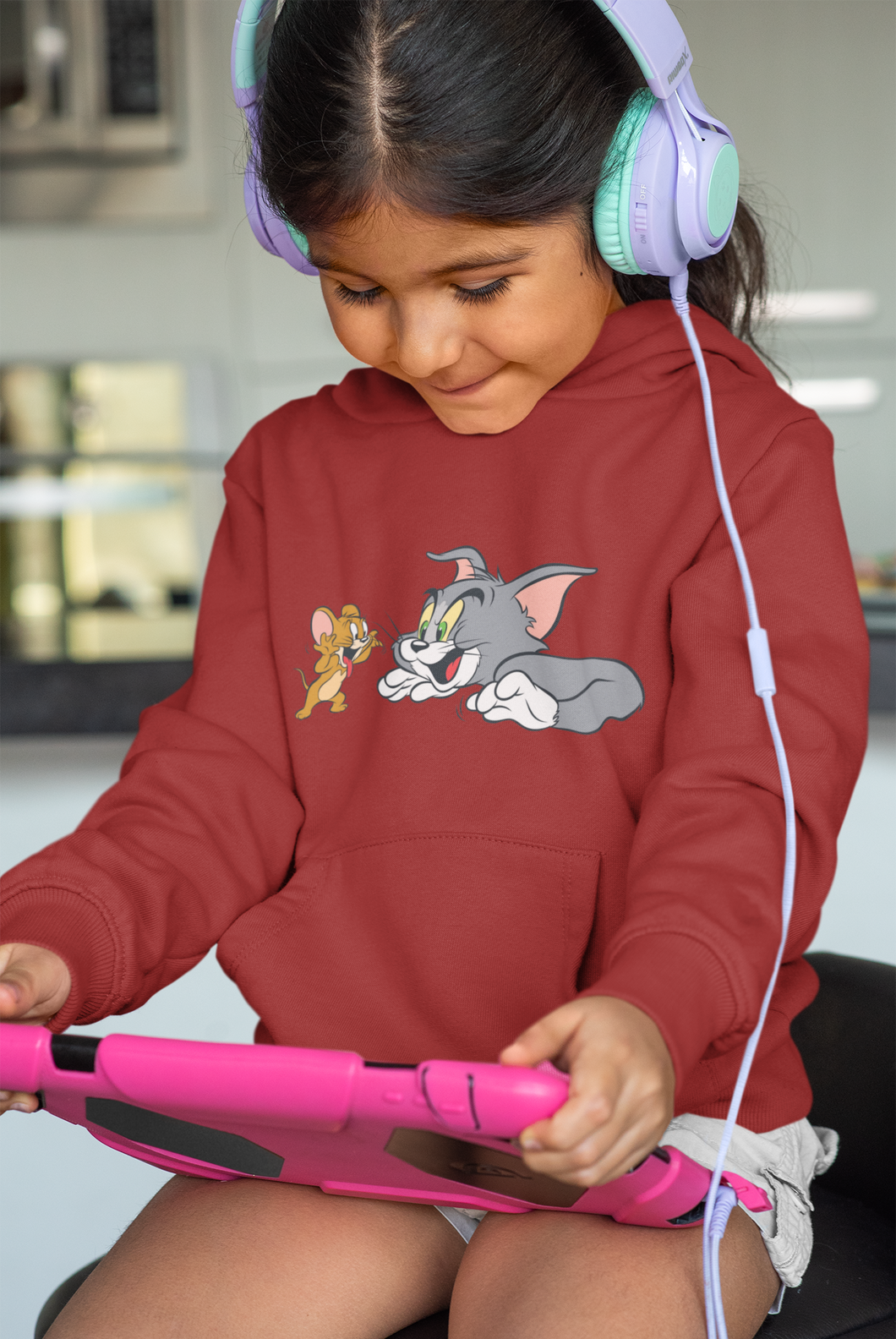 Cute Cartoon Girl Hoodies-KidsFashionVilla