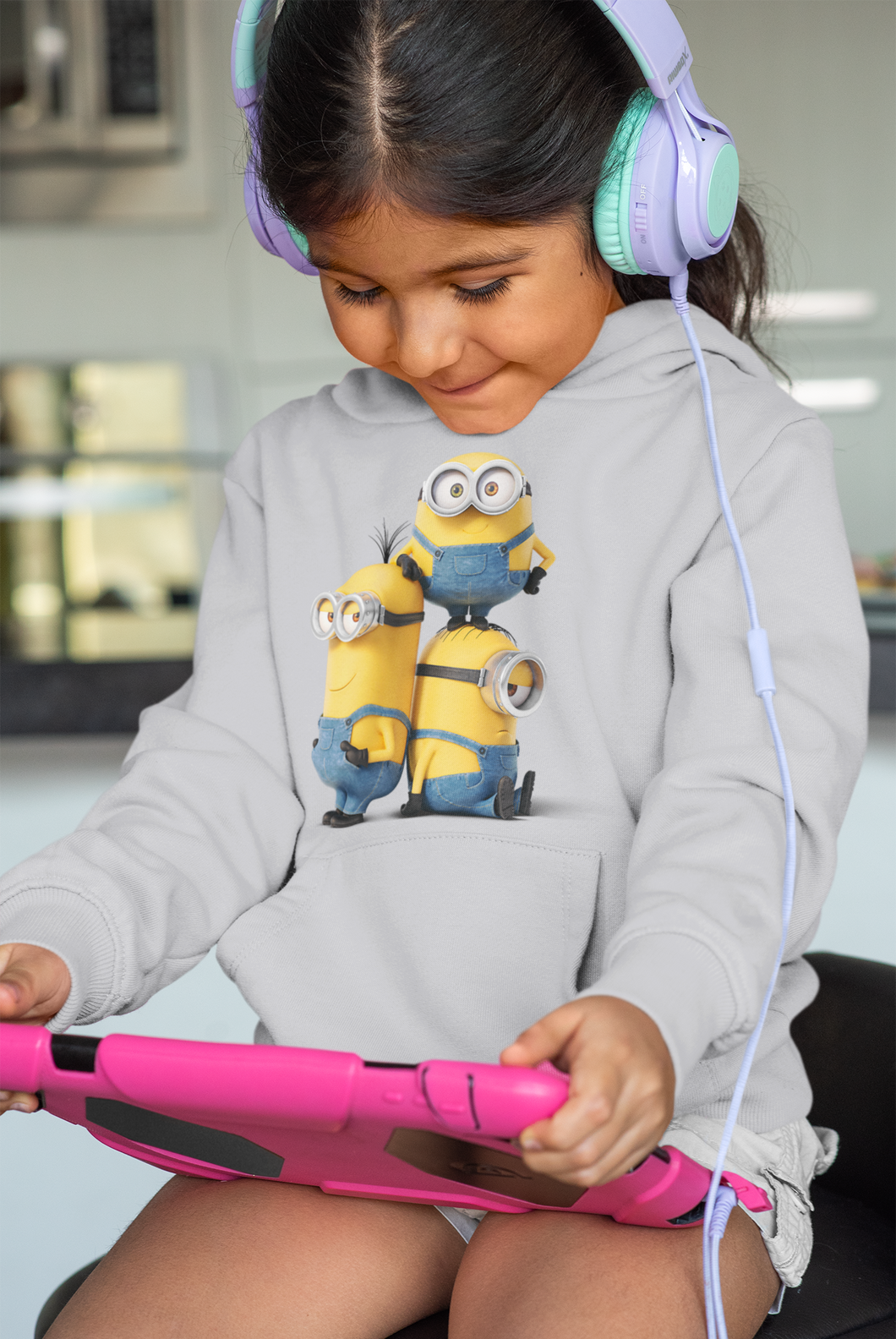 Cute Cartoon Girl Hoodies-KidsFashionVilla