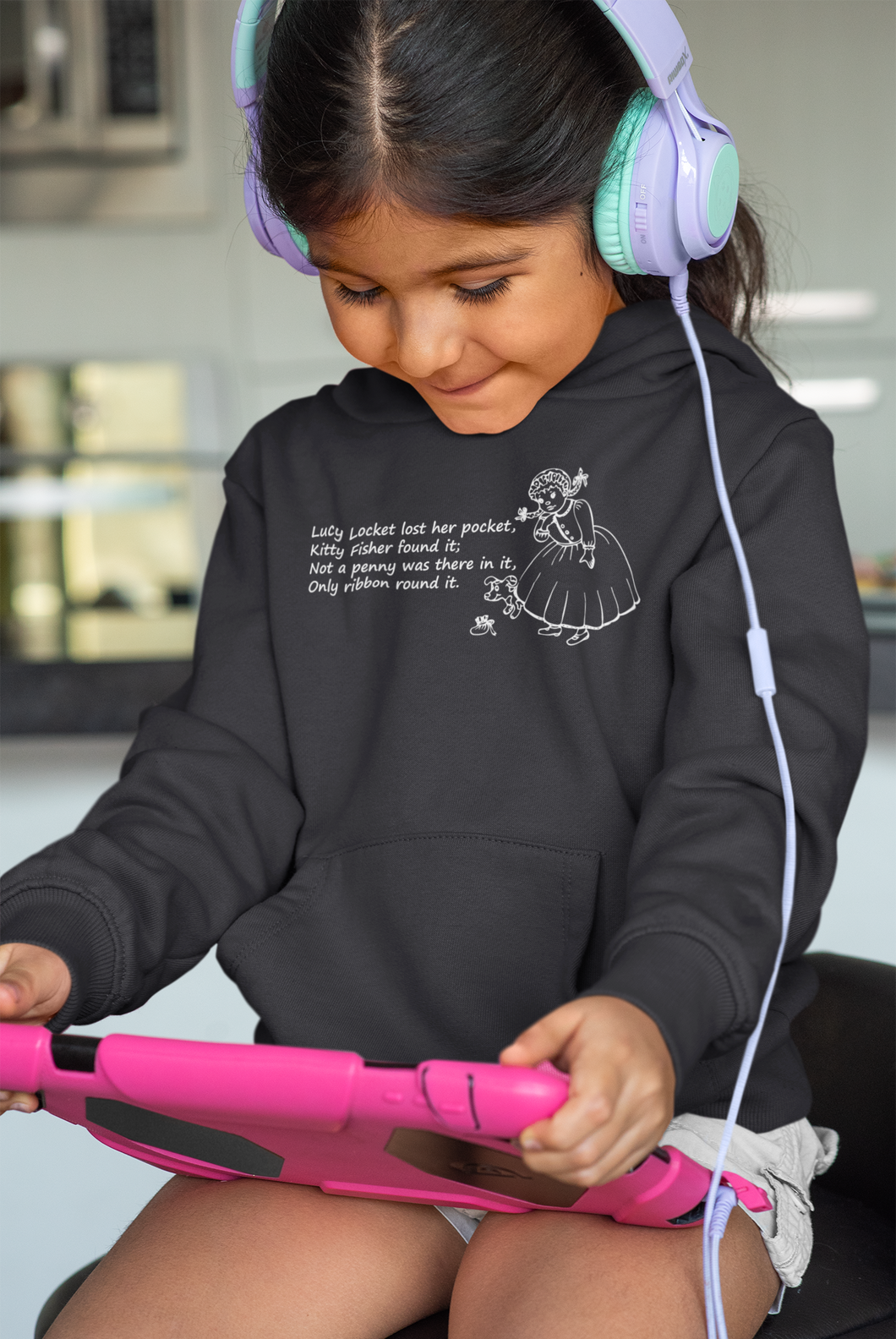 Lucy Locket Poem Girl Hoodies-KidsFashionVilla