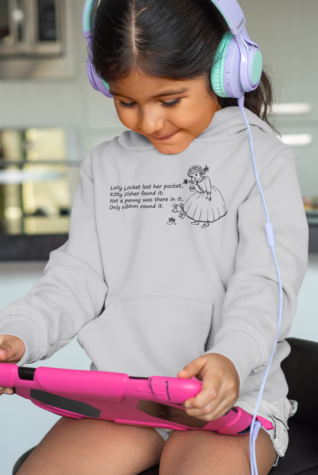 Lucy Locket Poem Girl Hoodies-KidsFashionVilla