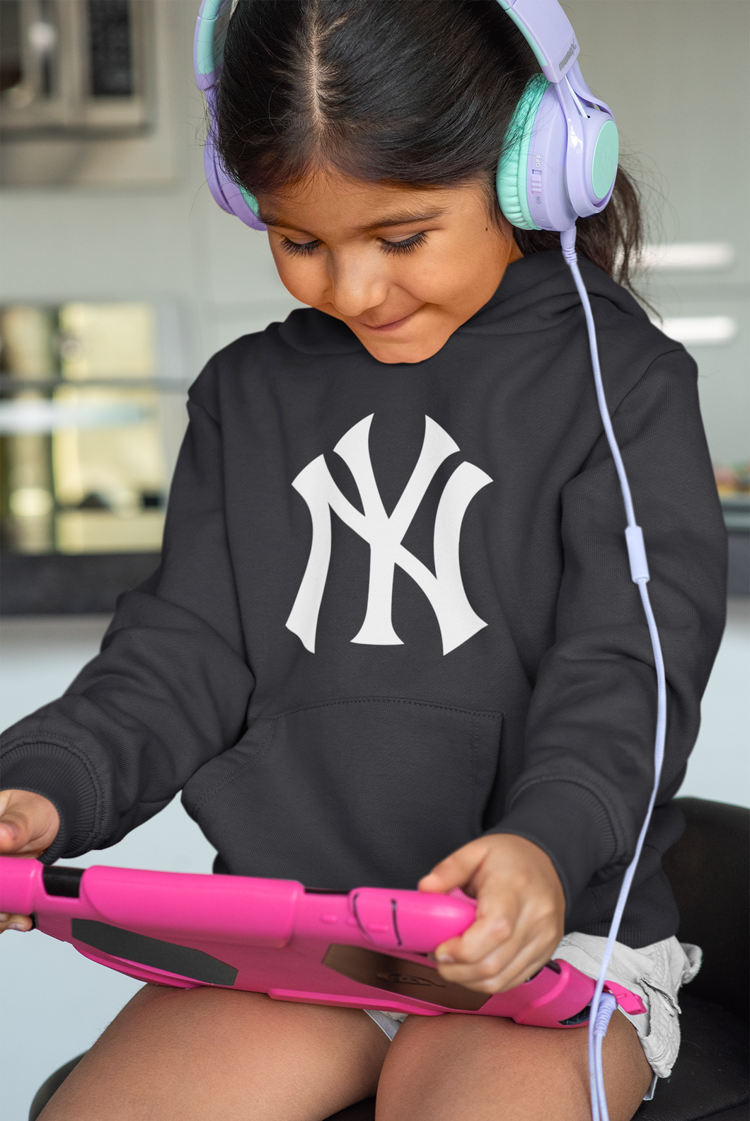 New York Yankees Girl Hoodies-KidsFashionVilla