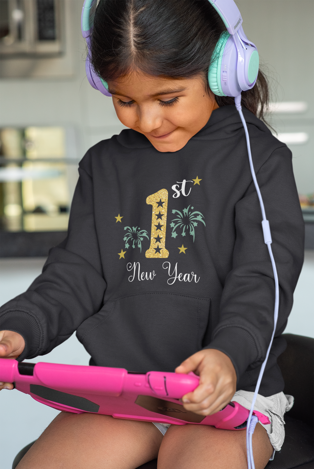 First New Year Girl Hoodies-KidsFashionVilla
