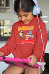 Superhero Dad Cartoon Girl Hoodies-KidsFashionVilla