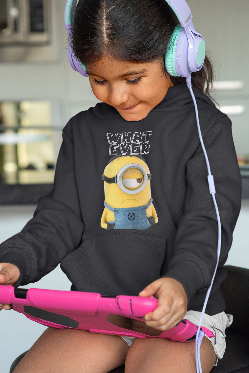 Whatever Girl Hoodies-KidsFashionVilla