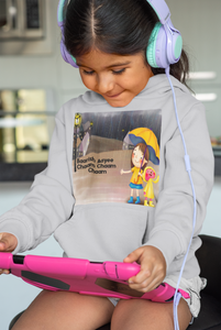 Barish Aayi Cham Cham Poem Girl Hoodies-KidsFashionVilla
