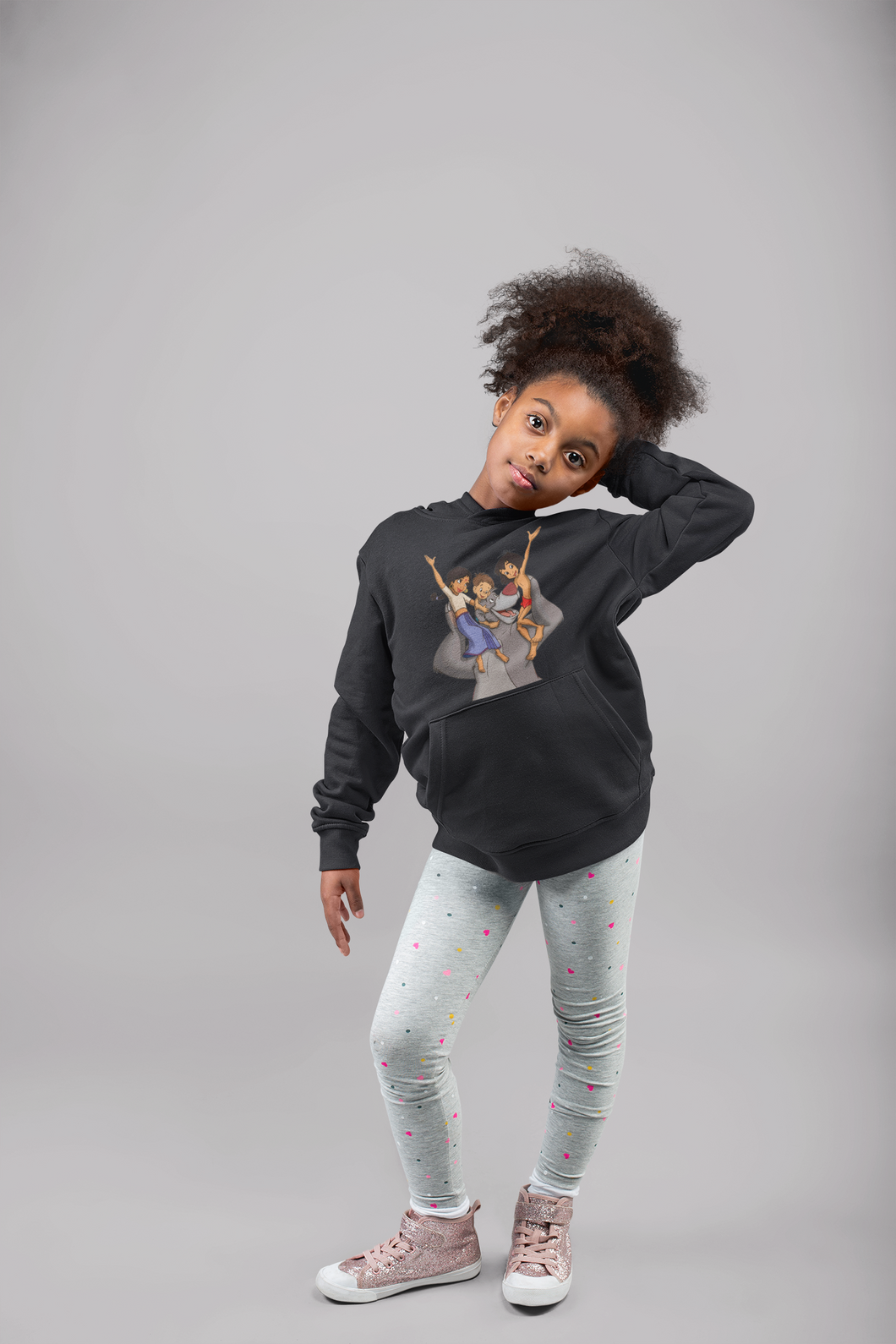Cute Cartoon Girl Hoodies-KidsFashionVilla