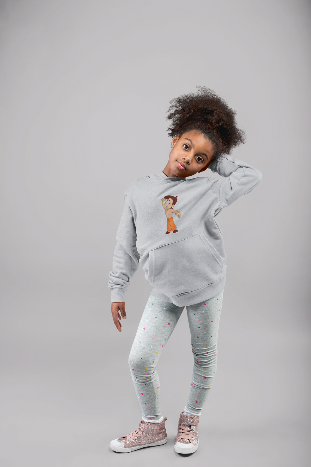 Cute Cartoon Girl Hoodies-KidsFashionVilla