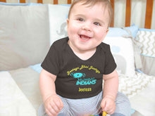 Load image into Gallery viewer, IPL Mumbai Indians Jeetega Bhai Jeetega MI Jeetega Rompers for Baby Boy- KidsFashionVilla
