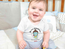 Load image into Gallery viewer, Custom Name Mahashivratri With Mumma &amp; Papa Rompers for Baby Boy- KidsFashionVilla
