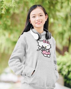 Hello Kitty Cartoon Girl Hoodies-KidsFashionVilla