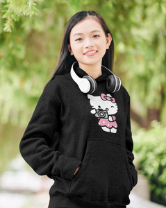 Hello Kitty Cartoon Girl Hoodies-KidsFashionVilla