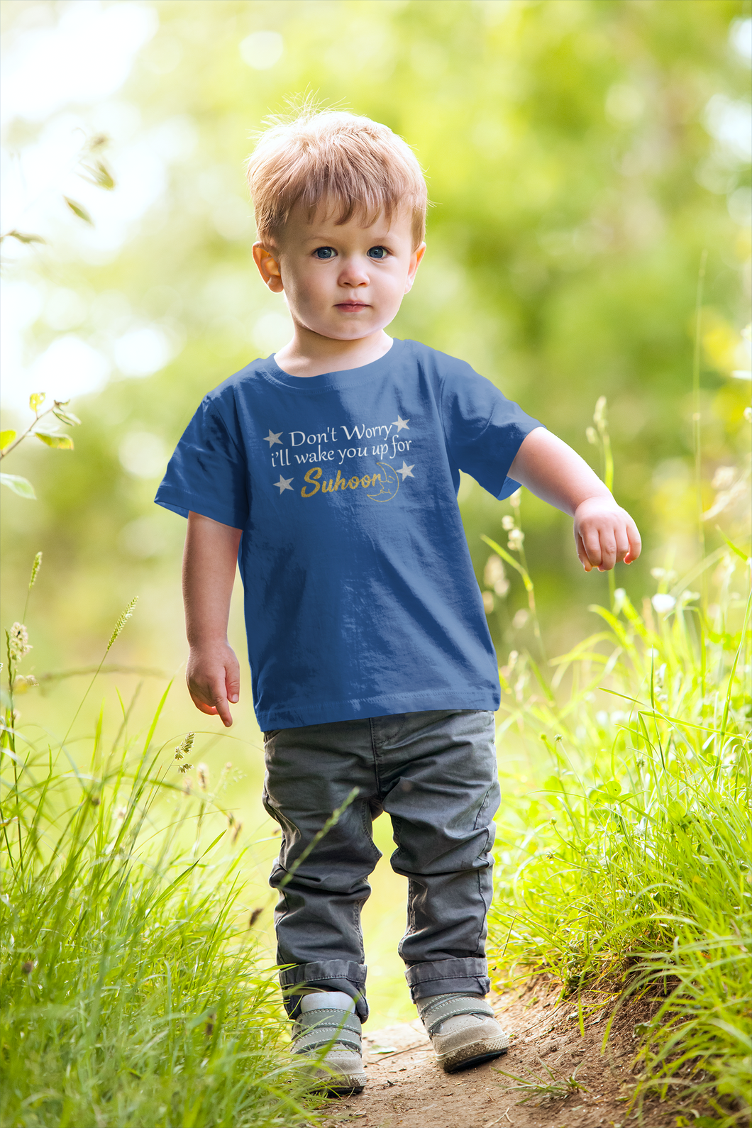Don't Worry I'll Wake You Up For Suhoor Eid Half Sleeves T-Shirt for Boy-KidsFashionVilla