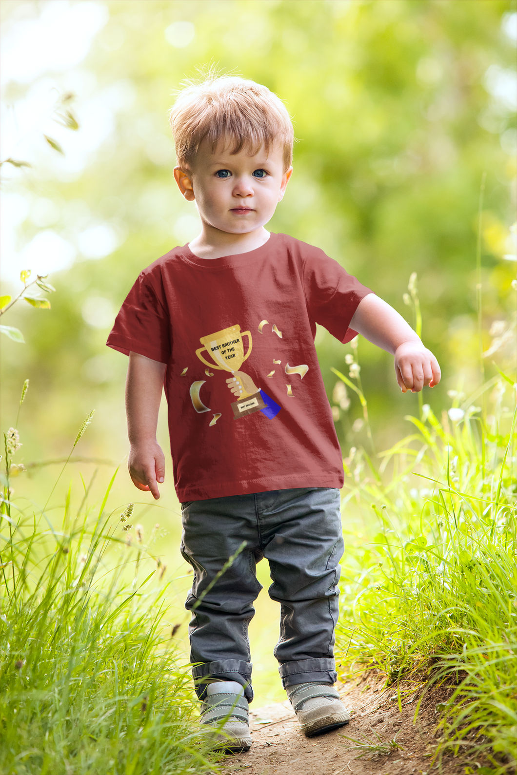 Best Brother Of The Year Half Sleeves T-Shirt for Boy-KidsFashionVilla