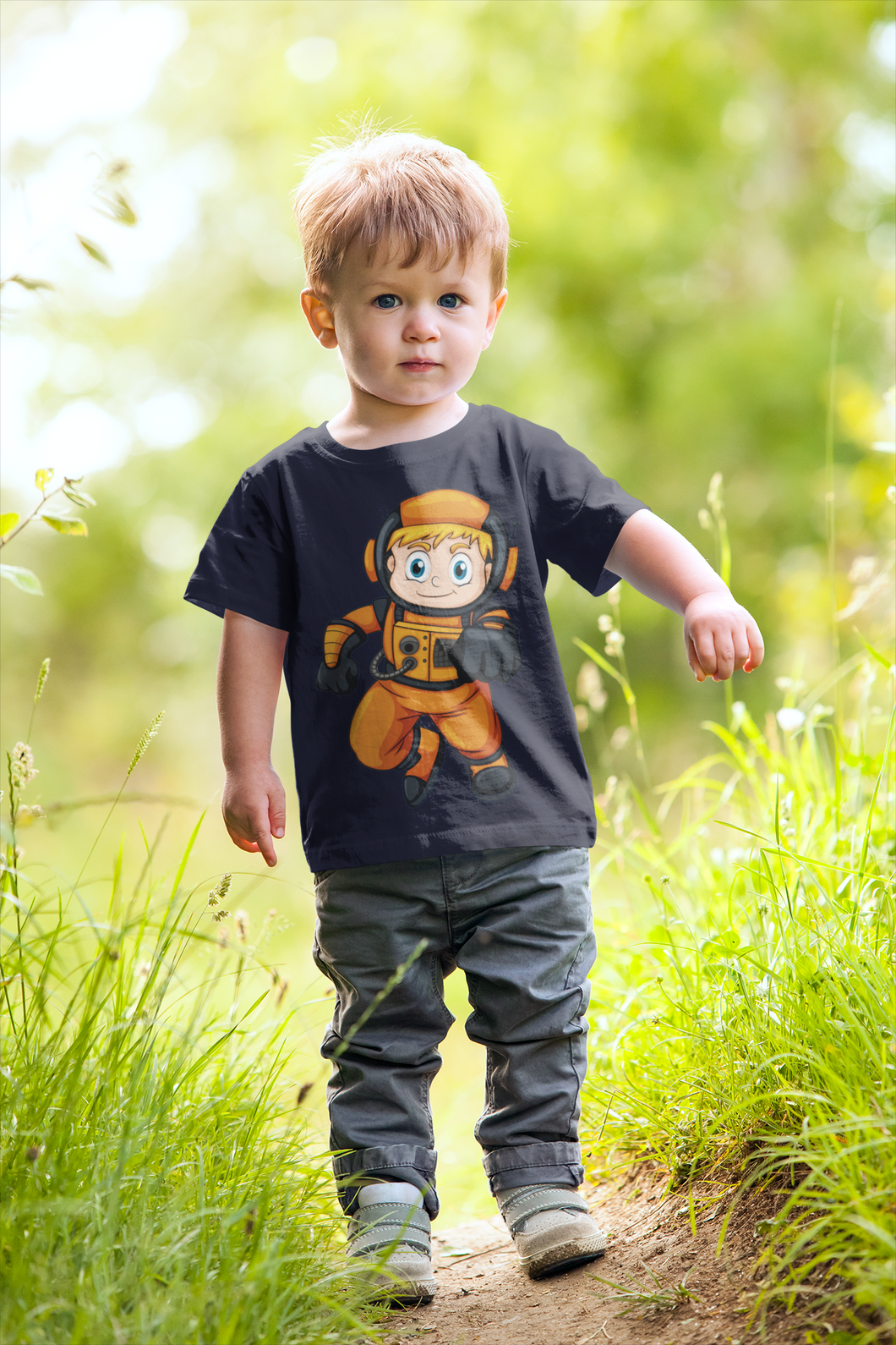 Future Astronaut Half Sleeves T-Shirt for Boy-KidsFashionVilla