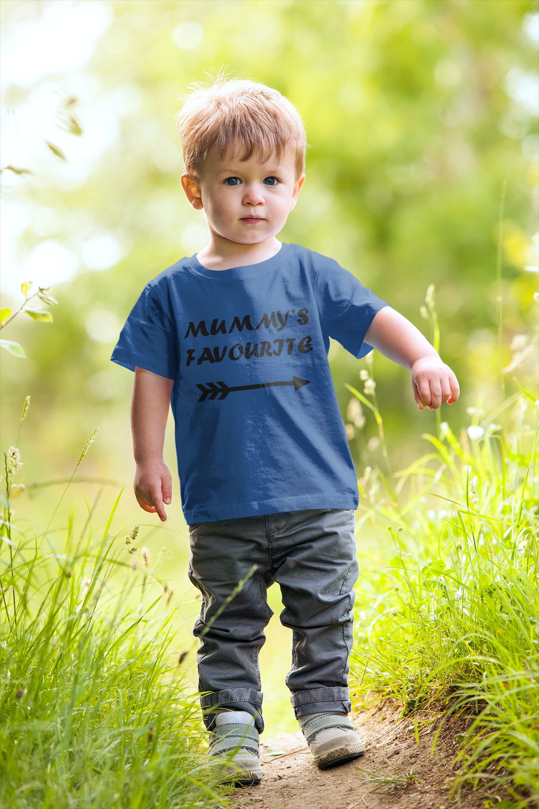 Mummys Favourite Half Sleeves T-Shirt for Boy-KidsFashionVilla