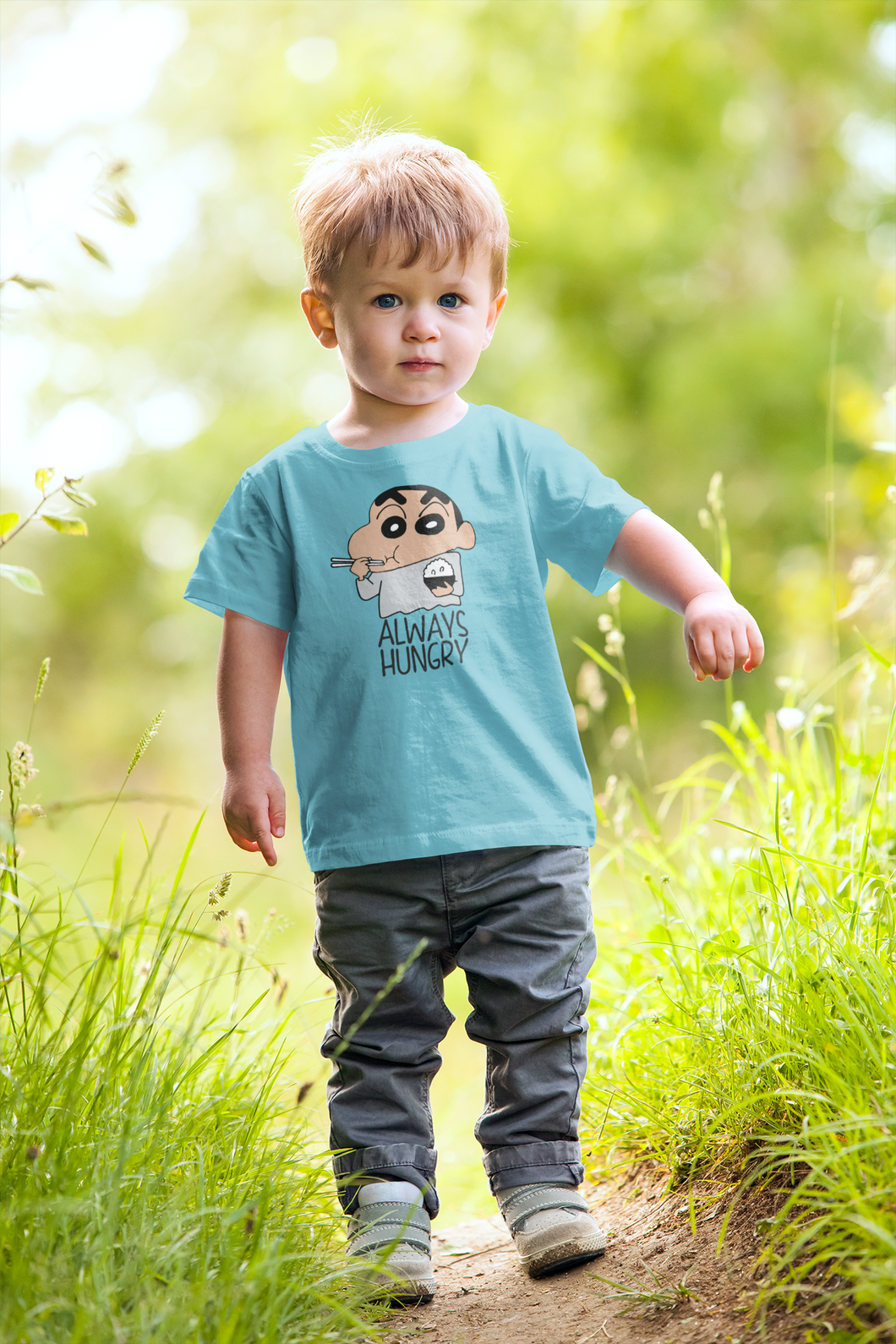 Always Hungry Half Sleeves T-Shirt for Boy-KidsFashionVilla