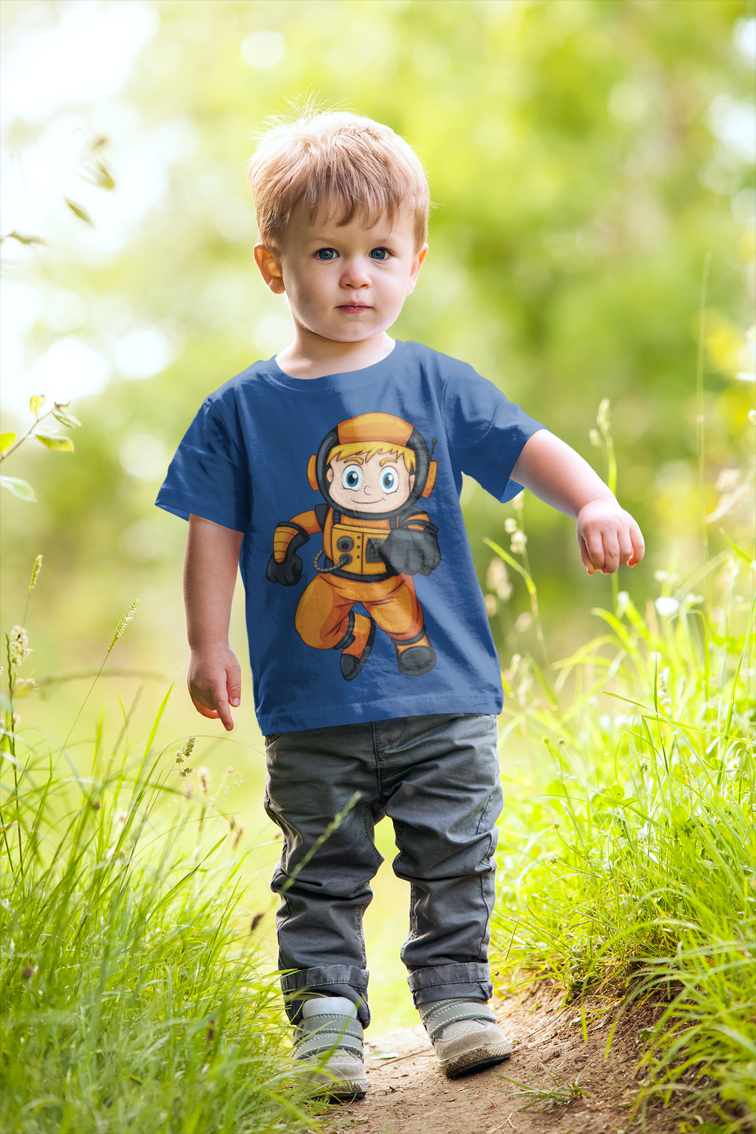 Future Astronaut Half Sleeves T-Shirt for Boy-KidsFashionVilla