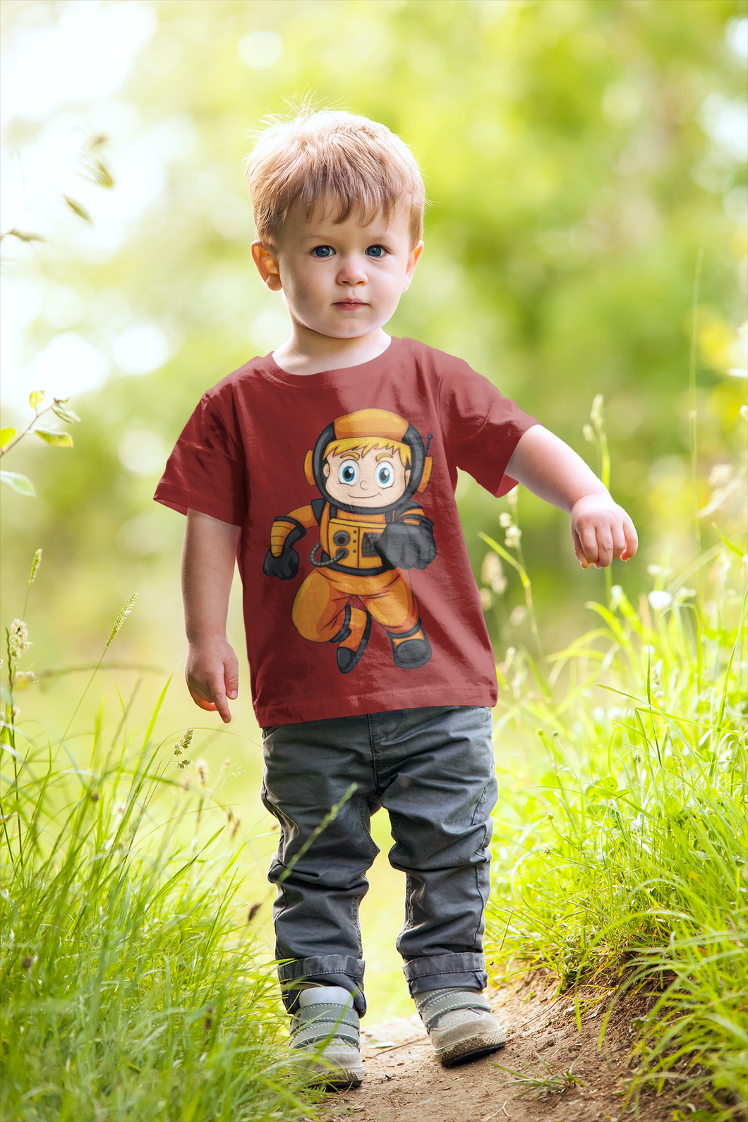 Future Astronaut Half Sleeves T-Shirt for Boy-KidsFashionVilla