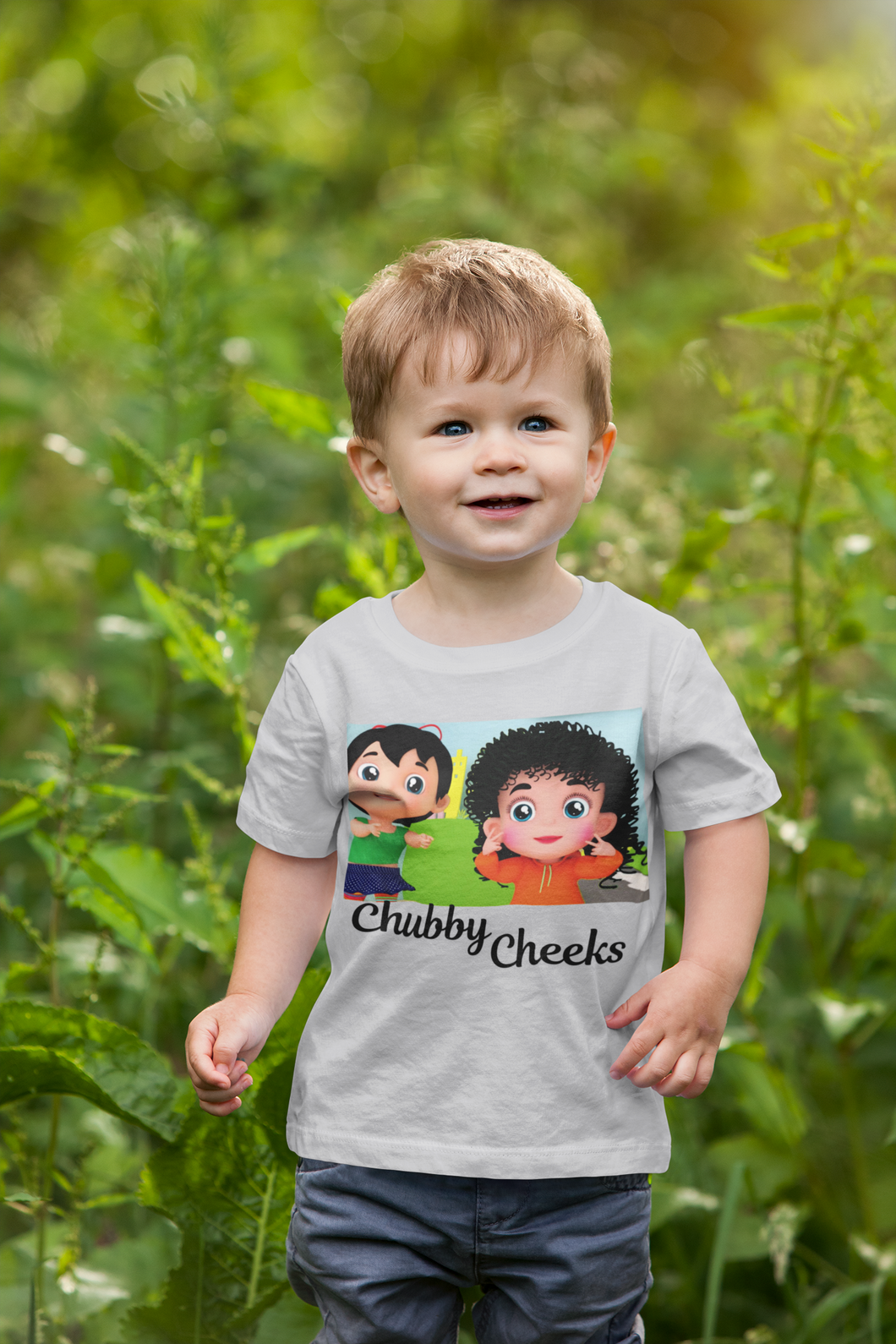Chubby Cheeks Poem Half Sleeves T-Shirt for Boy-KidsFashionVilla