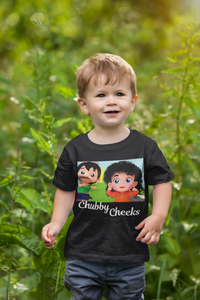 Chubby Cheeks Poem Half Sleeves T-Shirt for Boy-KidsFashionVilla