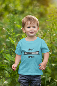 Best Brother Ever Half Sleeves T-Shirt for Boy-KidsFashionVilla