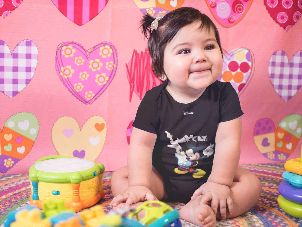 Playing Guitar Cartoon Rompers for Baby Girl- KidsFashionVilla