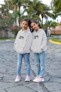 Twin Baby Sisters Kids Matching Hoodies -KidsFashionVilla