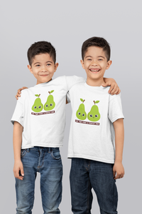 We Two Make A Perfect Pair Brothers Matching Kids Half Sleeves T-Shirts -KidsFashionVilla