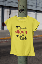 Load image into Gallery viewer, Favourite Villian Mother And Son Yellow Matching T-Shirt- KidsFashionVilla
