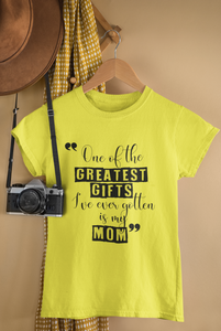 Greatest Gift Mother And Son Yellow Matching T-Shirt- KidsFashionVilla