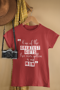 Greatest Gift Mother And Son Red Matching T-Shirt- KidsFashionVilla