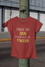 Load image into Gallery viewer, First My Son Forever My Friend Mother And Son Red Matching T-Shirt- KidsFashionVilla
