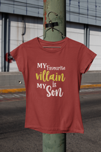 Load image into Gallery viewer, Favourite Villian Mother And Son Red Matching T-Shirt- KidsFashionVilla
