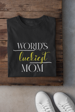 Load image into Gallery viewer, Luckiest Son Mother And Son Black Matching T-Shirt- KidsFashionVilla
